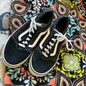 Black Vans, size 6 USA women’s, black